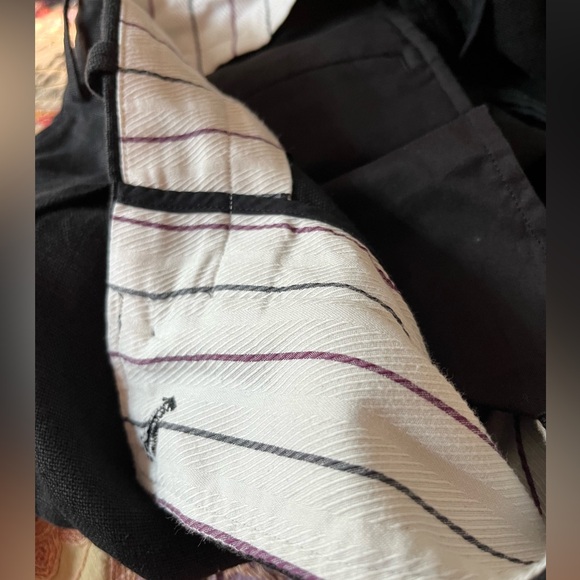 Atelier Gorsch Wide Black Linen Pants - Picture 7 of 10